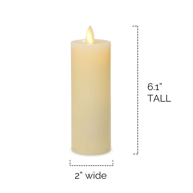 Luminara Unscented Flameless Pillar Candle & Reviews Wayfair